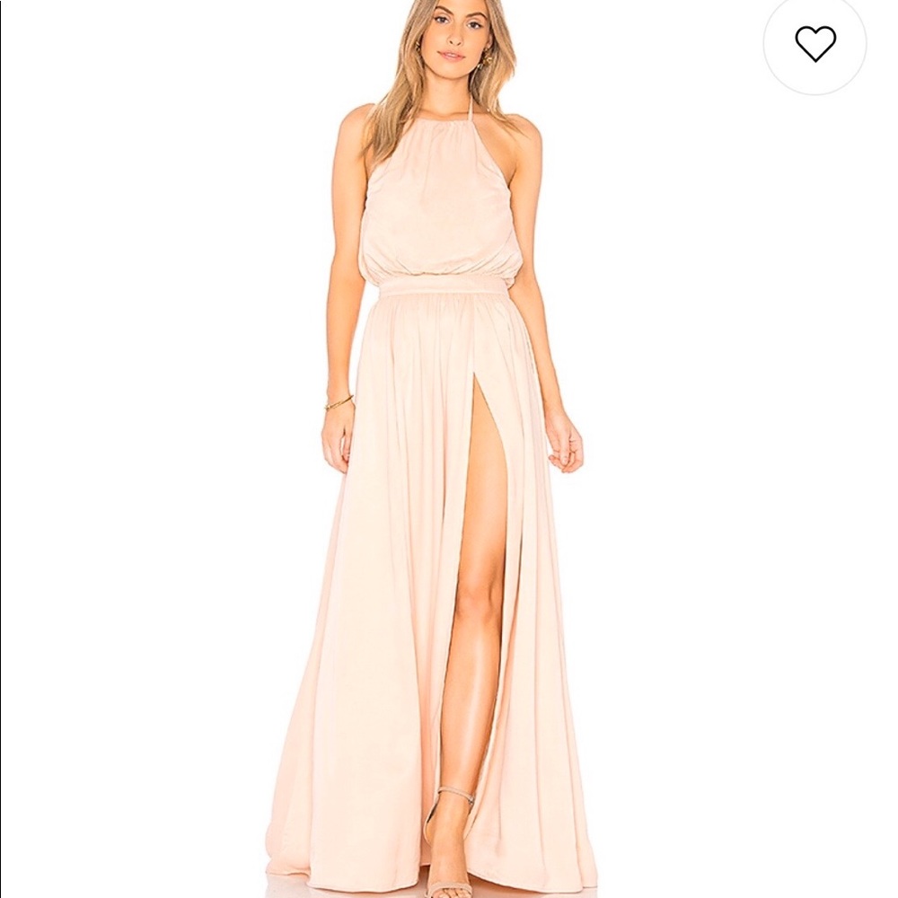 Khloe Gown in Dusty Pink wore once